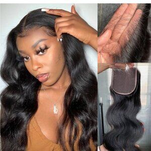 HUMAN HAIR 12” 5x5 human hair closure